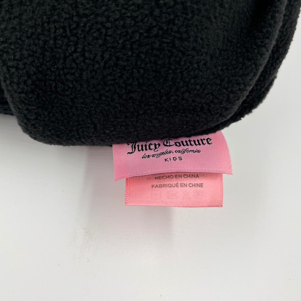 Juicy Couture Kids Black Butterfly Logo Beanie and‎ Gloves Set New - Picture 4 of 6